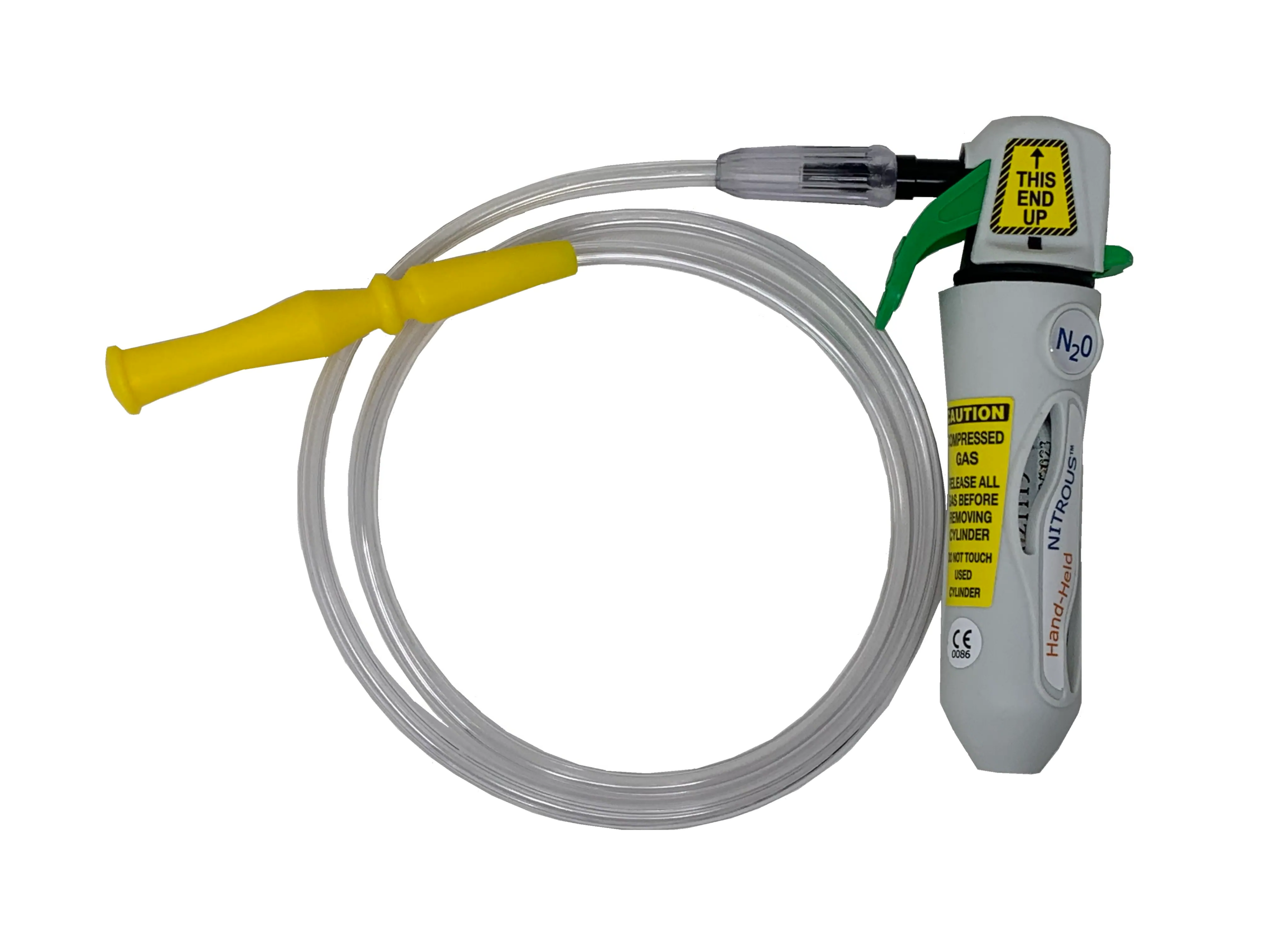 C10-1D-MP-103: Case of 10 Disposable Dispensers with Mouthpiece, Display Box & Acrylic Desk Top Displays | Nitrous Oxide Delivery System